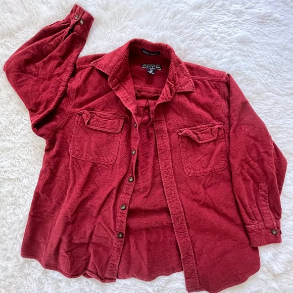 Large Mens Red/Brick Northern Expedition Limited Flannel - Picture 1 of 3